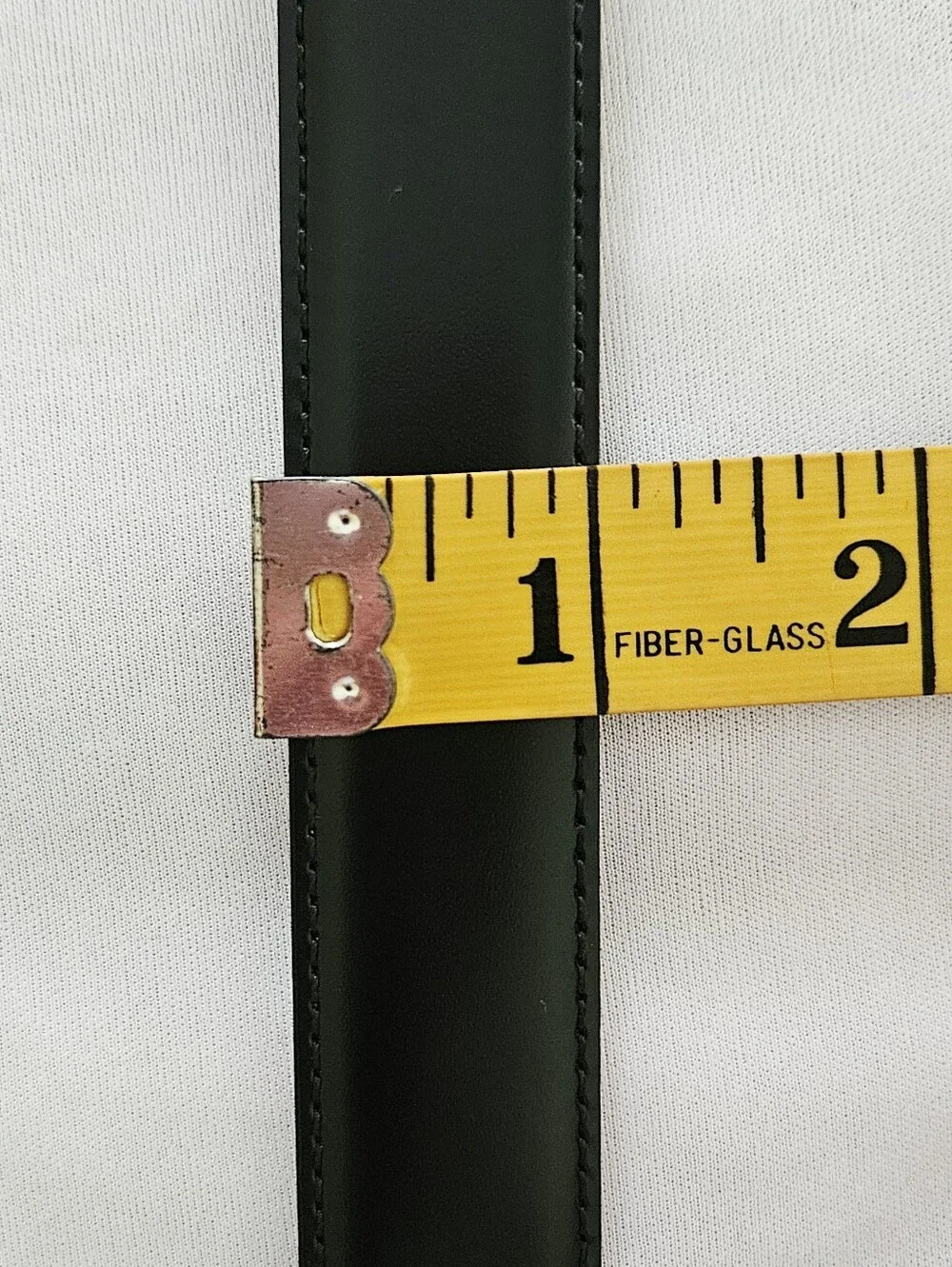 Brooks Brothers Italian Leather Belt Black Leather Wrapped Buckle Medium